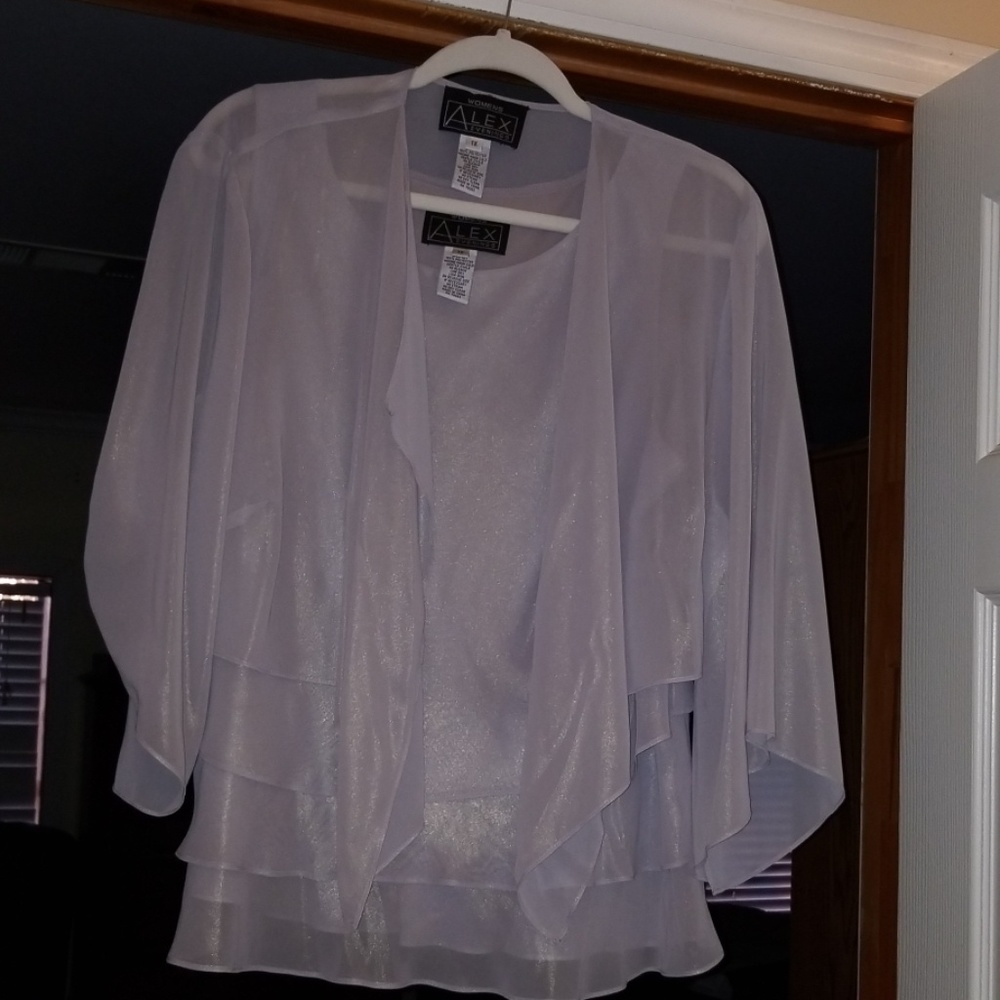 Alex Evenings formal wear and matching shoes